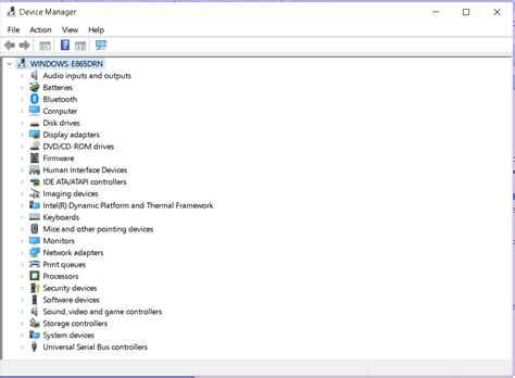 device manager on this computer.